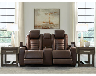 High Impact Power Reclining Loveseat with Console