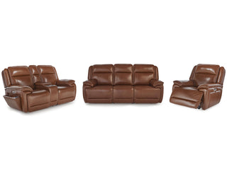 Healy Pier Power Reclining Sofa, Loveseat and Recliner