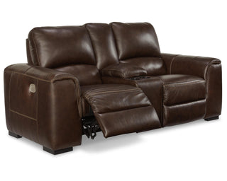Alessandro Power Reclining Loveseat with Console