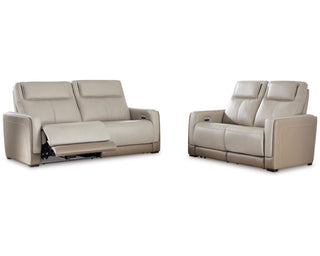 Battleville Power Reclining Sofa and Loveseat