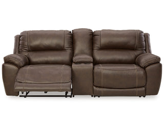 Dunleith 3-Piece Power Reclining Loveseat with Console