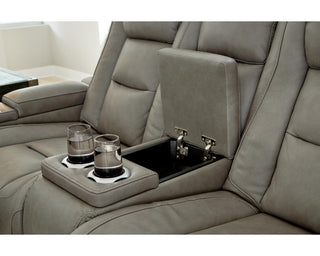 The Man-Den Power Reclining Loveseat with Console