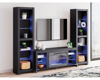 Cayberry 3-Piece Entertainment Center with Electric Fireplace