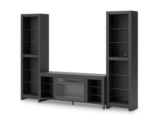 Cayberry 3-Piece Entertainment Center with Electric Fireplace