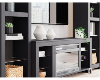 Cayberry 3-Piece Entertainment Center with Electric Fireplace