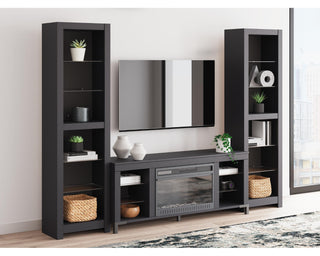 Cayberry 3-Piece Entertainment Center with Electric Fireplace