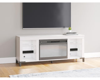 Brollevi 60" TV Stand with Electric Fireplace