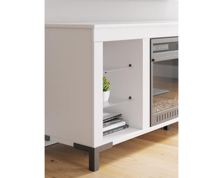 Brollevi 60" TV Stand with Electric Fireplace