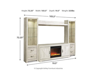 Bellaby 4-Piece Entertainment Center with Fireplace