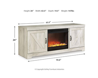 Bellaby 63" TV Stand with Fireplace