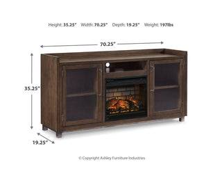 Starmore 70" TV Stand with Electric Fireplace