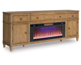 Sharlance 81" TV Stand with Electric Fireplace