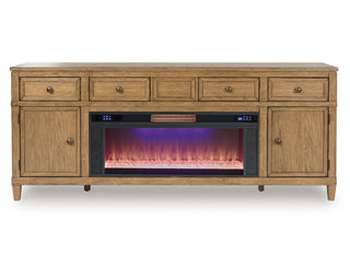 Sharlance 81" TV Stand with Electric Fireplace