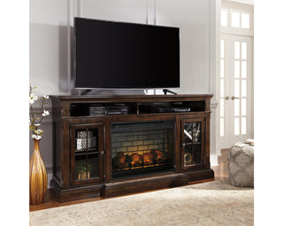 Roddinton 72" TV Stand with Electric Fireplace