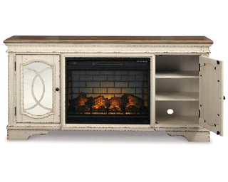 Realyn 74" TV Stand with Electric Fireplace