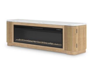 Camdill 80" TV Stand with Electric Fireplace