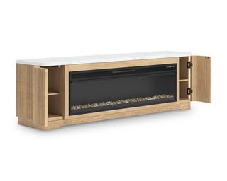 Camdill 80" TV Stand with Electric Fireplace