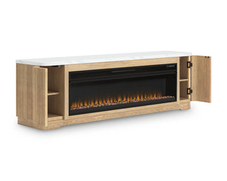 Camdill 80" TV Stand with Electric Fireplace