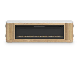 Camdill 80" TV Stand with Electric Fireplace