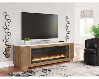 Camdill 80" TV Stand with Electric Fireplace