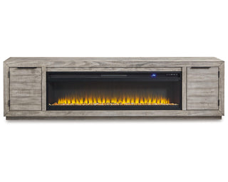 Naydell 92" TV Stand with Electric Fireplace