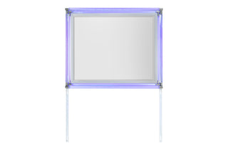 LANDO SILVER MIRROR WITH LED