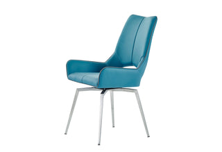D4878 TURQUIOSE DINING CHAIR