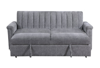 U0201 DARK GREY SOFA BED WITH PULL OUT