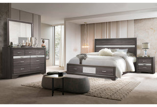 SEVILLE GREY QUEEN BED GROUP