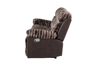 U6028 BROWN RECLINING SOFA