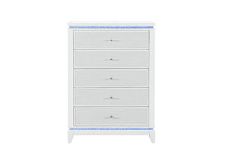 ALINA WHITE CHEST W/ LED