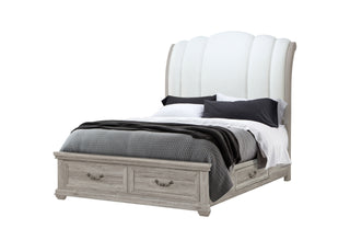 ROWAN NATURAL QUEEN BED WITH STORAGE