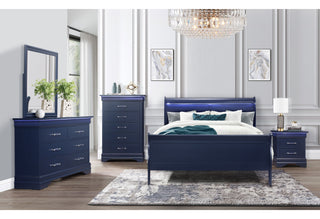 CHARLIE BLUE DRESSER WITH LED