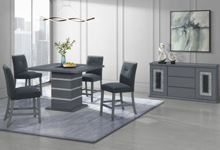 MONACO DARK GREY BAR TABLE COLUMN