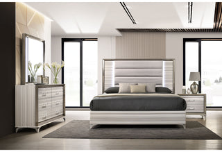 ZAMBRANO WHITE QUEEN BED GROUP