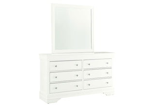 POMPEI METALLIC WHITE MIRROR