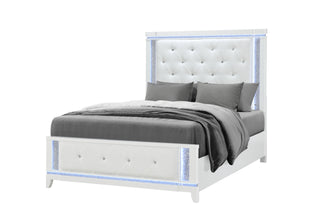 ALINA WHITE FULL BED TWIN BED SIDERAIL