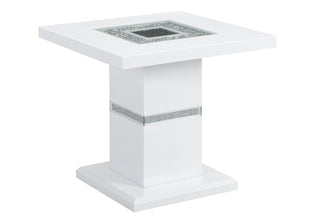 MONACO WHITE END TABLE COLUMN