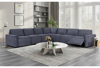 U8177 CHARCOAL PWR SECTIONAL(LARGE SECTIONAL)