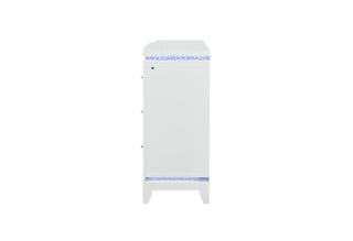 ALINA WHITE DRESSER WITH LED