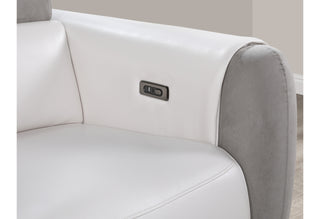 U8520 BLANCHE WHITE/GREY F06 POWER RECLINING SOFA