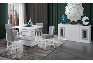 MONACO WHITE BAR TABLE