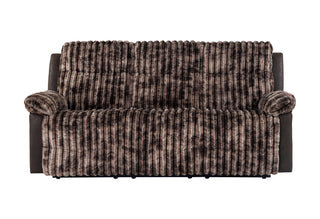 U6028 BROWN RECLINING SOFA