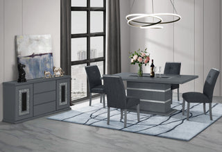 MONACO DARK GREY DINING TABLE