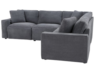 U8177 CHARCOAL LEFT SIDE FACING POWER RECLINER