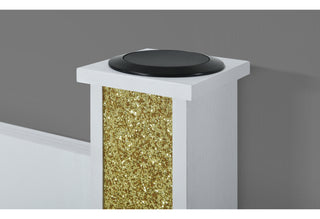LOGAN WHITE/GOLD FULL BED GROUP