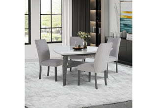 D8192 TRIANGLE DINING TABLE AND 4 DINING CHAIRS