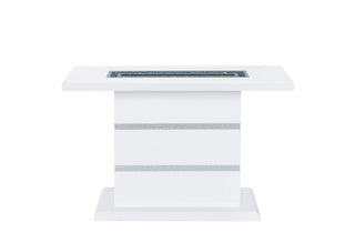 MONACO WHITE CONSOLE TABLE TOP AND BASE