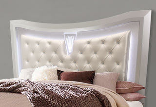 PARIS CHAMPAGNE KING BED GROUP WITH LED