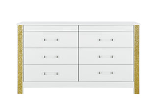 LOGAN WHITE GOLD DRESSER